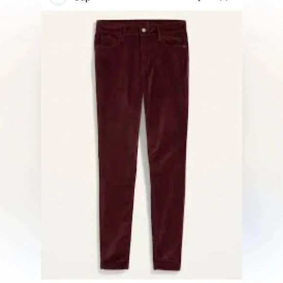 Old Navy Women’s 26w Plus Corduroy Pants High Rise Rockstar Super Skinny Purple - Picture 2 of 8